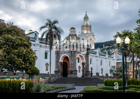 Plaza Grande and Metropolitan Cathedral - Quito, Ecuador Stock Photo