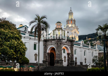 Plaza Grande and Metropolitan Cathedral - Quito, Ecuador Stock Photo