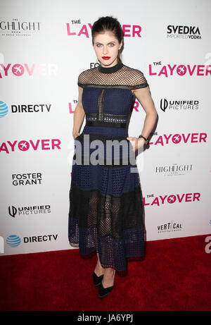 Los Angeles, USA. 23rd Aug, 2017. Alexandra Daddario, at Premiere Of DIRECTV And Vertical Entertainment's 'The Layover' at The ArcLight Hollywood on August 23, 2017 in Los Angeles, California. Credit: Faye Sadou/Media Punch/Alamy Live News Stock Photo