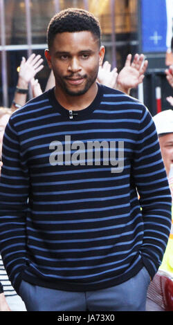 New York, USA. 24th August, 2017. Nnamdi Asomugha at Good Morning America to talk about his new movie Crown Heights in New York August 24 2017.Credit:RW/MediaPunch Credit: MediaPunch Inc/Alamy Live News Stock Photo