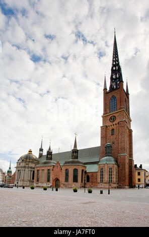 Riddarholmskyrkan - Knights church - in Stockholm, Sweden Stock Photo