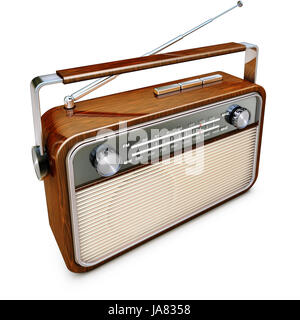 entertainment, music, vintage, radio, retro, portable radio, broadcast, Stock Photo