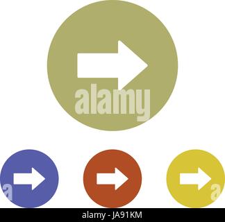 Vector arrow set in vector on white background Stock Vector