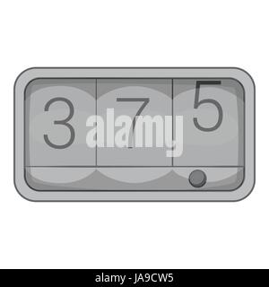 Taximeter icon, gray monochrome style Stock Vector