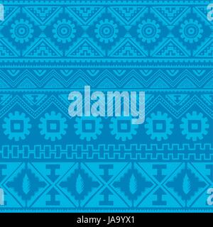 soft blue native american ethnic pattern theme vector art Stock Vector ...