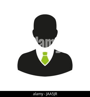 Vector icon menager for websites and mobile isolated on white background Stock Vector