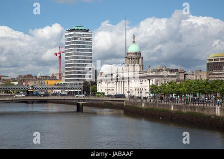 The Custom House in Dublin city, Ireland. Stock Photo