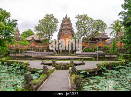 pura taman kemude saraswati temple in Ubud, Bali, Indonesia Stock Photo