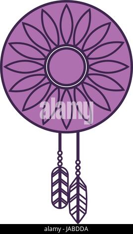 dream Catcher hippie style Stock Vector
