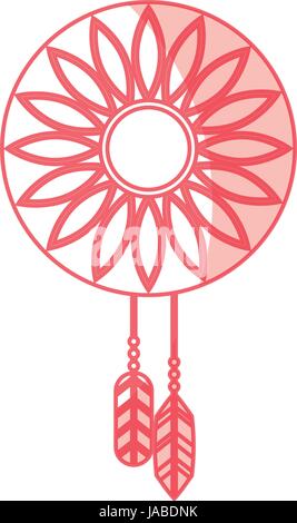 dream Catcher hippie style Stock Vector
