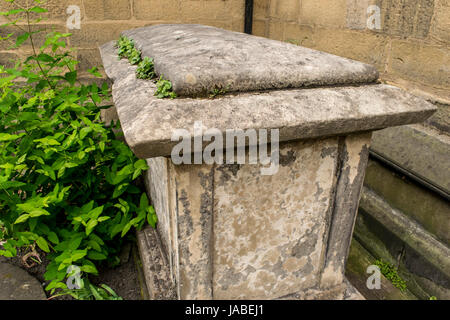 A tomb in a churchyard in Cambridge Stock Photo