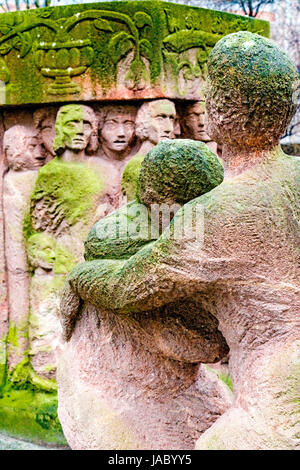 Berlin Rosenstraße: Denkmal für die Frauen, die gegen den Arrest ihrer jüdischen Ehemänner protestierten; Memorial of the protesting women Stock Photo