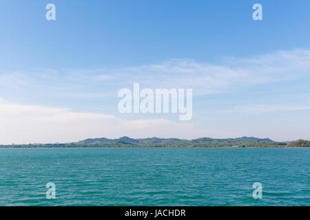 Summer landscape on tropical koh Chang island  in Thailand. Landscape taken from Kai Bae beach. Stock Photo