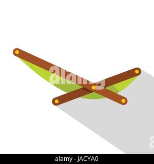 Beach chaise icon. Flat illustration of beach chaise vector icon for web Stock Vector