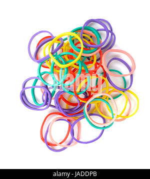 colourful elastic bands Stock Photo