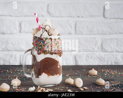 freakshake with copy space Stock Photo