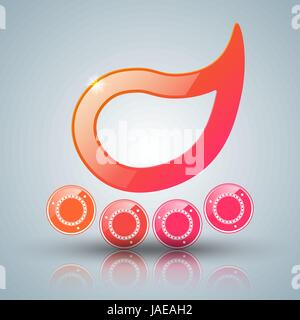 Roller skates icon with white reflection. Stock Vector