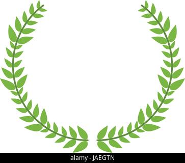 laurel crown  icon image  Stock Vector