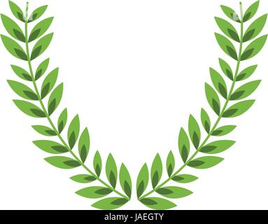laurel crown  icon image  Stock Vector