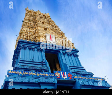 Simhadri or Simhachalam is a Hindu temple located in Visakhapatnam city suburb of Simhachalam in Andhra Pradesh, India. It is dedicated to Lord Narasi Stock Photo