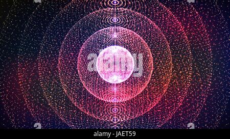 Digitally Generated Image. Big Data Complex Vector. Connecting Dots And Lines. Science Background. Stock Vector