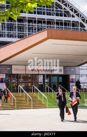 Manchester Central Convention Complex is an exhibition and conference centre converted from the former Manchester Central railway station, Manchester Stock Photo