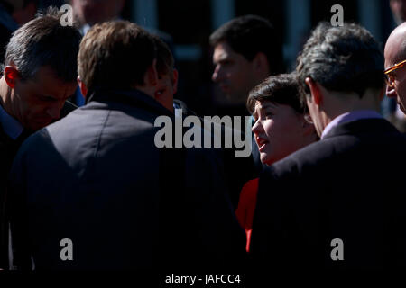 Edinburgh, Scotland, UK. 7th June 2017. Ruth Davidson Scottish Conservative leader in Glass House in Edinburgh. Pako Mera/Alamy Live News Stock Photo