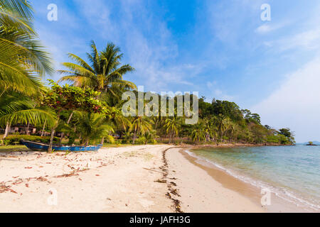Summer landscape on tropical koh Chang island  in Thailand. Landscape taken from long beach haad sai yao. Stock Photo