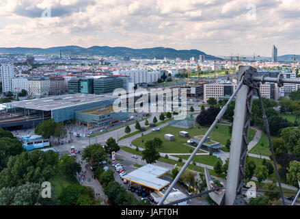 Wiener Riesenrad Giant Ferris Wheel, Vienna, Austria, Europe Stock Photo