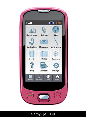Vector cell phone, PDA and GPS. Stock Photo
