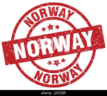 Norway stamp. Travel red rubber stamp with the map of country, vector ...