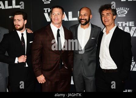 NYC Premiere of The Wall  Featuring: Aaron Taylor-Johnson, John Cena, Keegan Michael Key, Doug Liman Where: NYC, New York, United States When: 28 Apr 2017 Credit: Patricia Schlein/WENN.com Stock Photo