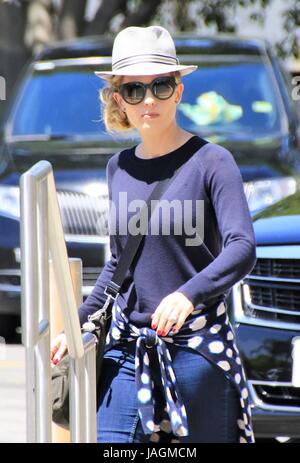 Celebrities arrive to the set of 'Extra'  Featuring: Kate Ledger Where: Universal City, California, United States When: 28 Apr 2017 Credit: WENN.com Stock Photo