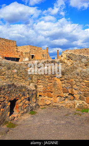 Ruins of Pompeii, Campania, Italy. Stock Photo