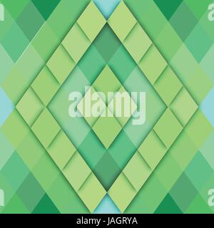 vector geometric abstract background of rhombus shapes Stock Vector