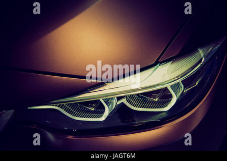 BMW Car Detail Stock Photo