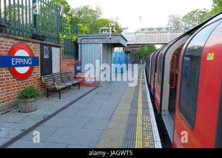 Epping Station, London Underground Central Line Stock Photo
