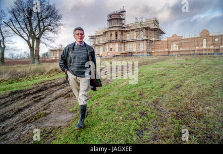 Real estate magnate and businessman Nicholas van Hoogstraten, at Hamilton Palace, the mansion built on the High Cross Estate in Uckfield Stock Photo