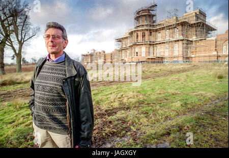 Real estate magnate and businessman Nicholas van Hoogstraten, at Hamilton Palace, the mansion built on the High Cross Estate in Uckfield Stock Photo