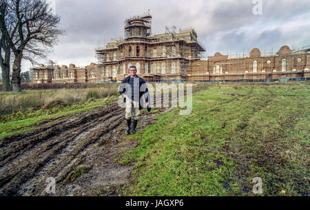 Real estate magnate and businessman Nicholas van Hoogstraten, at Hamilton Palace, the mansion built on the High Cross Estate in Uckfield Stock Photo