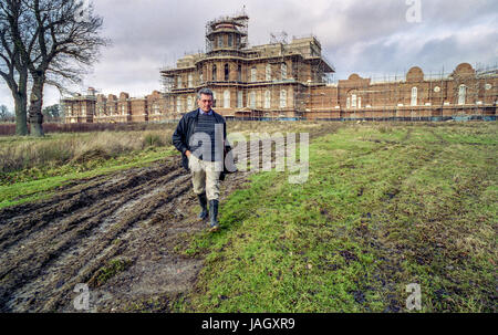 Real estate magnate and businessman Nicholas van Hoogstraten, at Hamilton Palace, the mansion built on the High Cross Estate in Uckfield Stock Photo