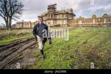 Real estate magnate and businessman Nicholas van Hoogstraten, at Hamilton Palace, the mansion built on the High Cross Estate in Uckfield Stock Photo