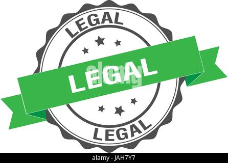 Legal stamp illustration Stock Vector