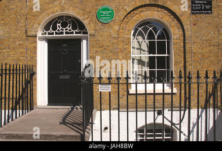 George Orwell ex residence Canonbury Square Islington London Stock Photo