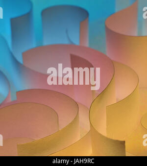 abstract steel shapes shoot in studio Stock Photo