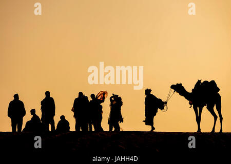 Life in the villages in Thar Desert, Rajasthan, India Stock Photo