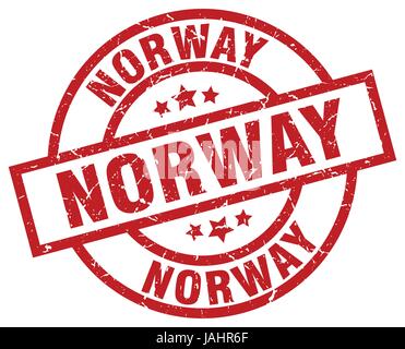 Norway stamp. Travel red rubber stamp with the map of country, vector ...