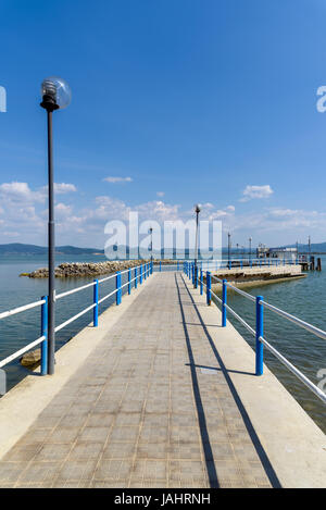 lake Trasimeno from Castiglione del lago umbria, Italy Stock Photo