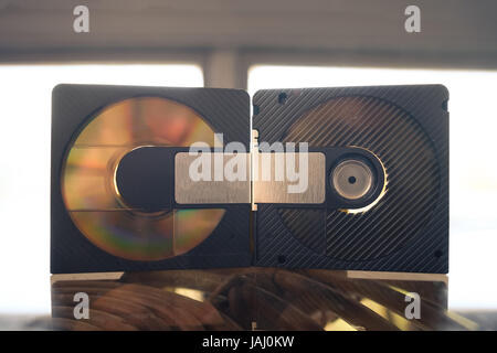 Retro MiniDisc data storage Stock Photo - Alamy