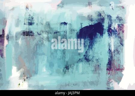 Modern Abstract Painting Contemporary Fine Art Canvas Background Or Texture. Watercolor Oil And Acrylic Paintings Artwork For Creative Graphic Design Stock Vector